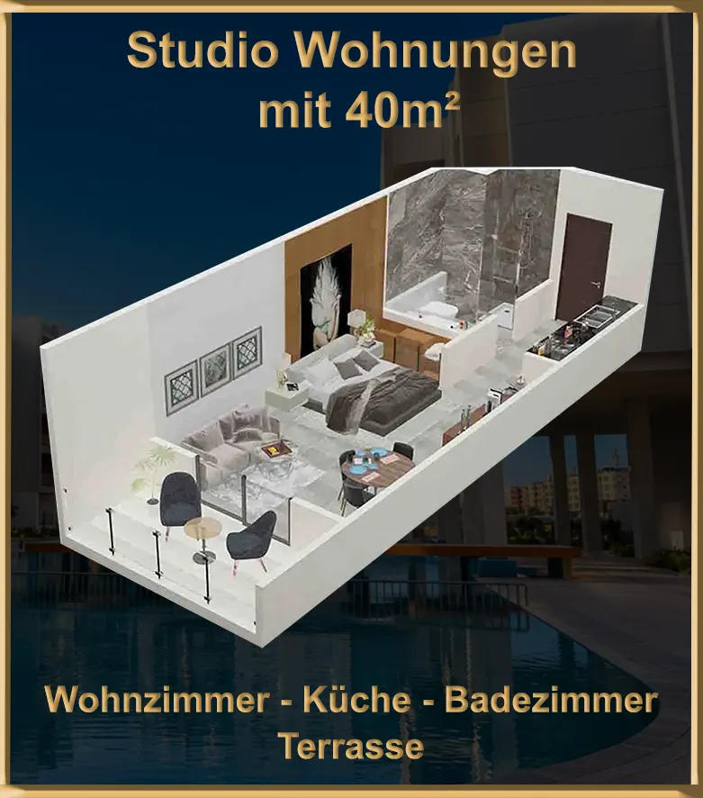 40 m² Wohnungen in Hurghada zu verkaufen